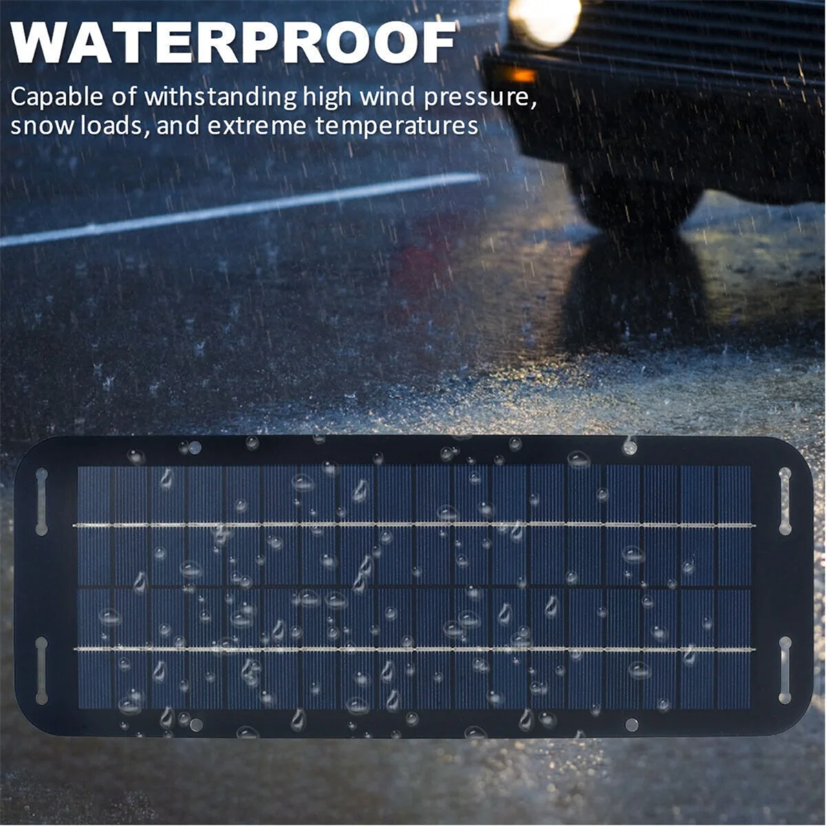 10W Solar Panel Kit 12V Waterproof Solar Trickle Charger Portable Solar Powered Charger Car Battery Maintainer