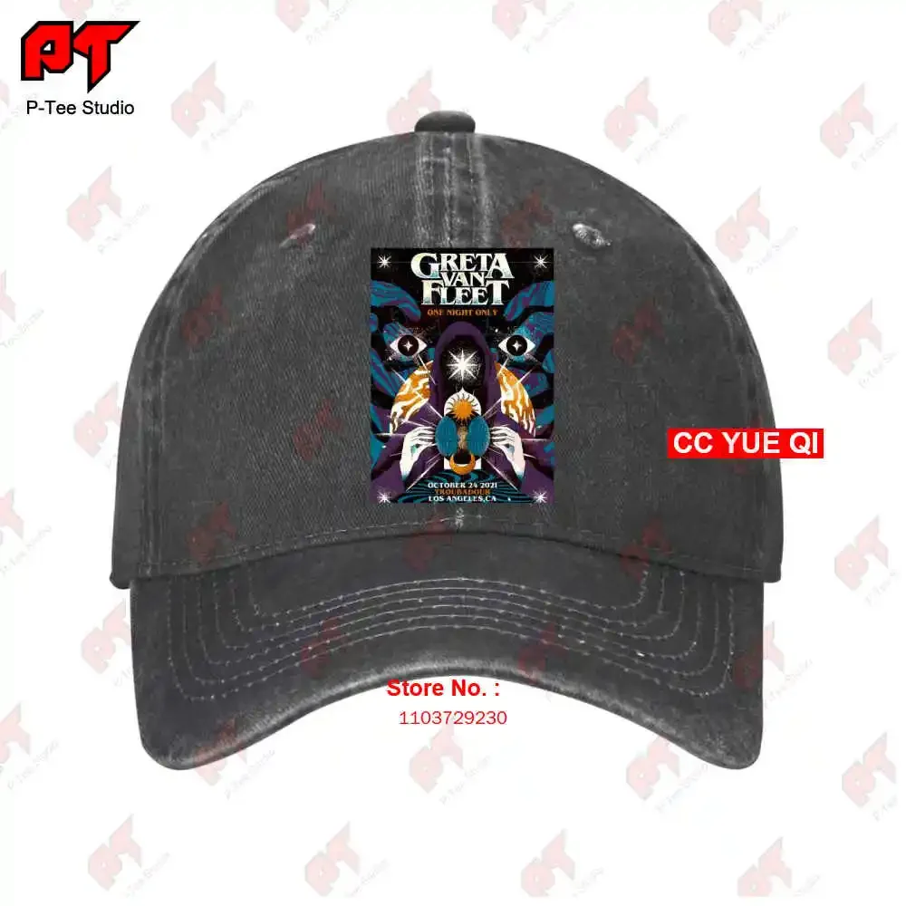 Greta Van Fleet October 24 2021 Troubadour Los Angeles Ca Baseball Caps Truck Cap RIZZ