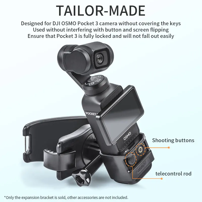 STARTRC Expansion Adapter for DJI Osmo Pocket 3 Accessories Backpack Clip Clamp Bicycle Holder Magnetic Chest Strap Tripod