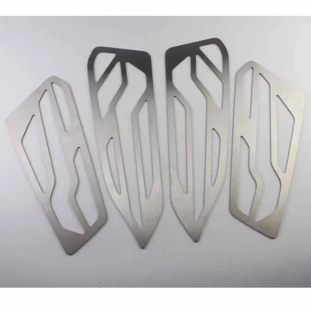 For ZONTES 350D 350 D Retrofitted stainless steel pedal pad, anti-slip type, dedicated stainless steel brushed pedal