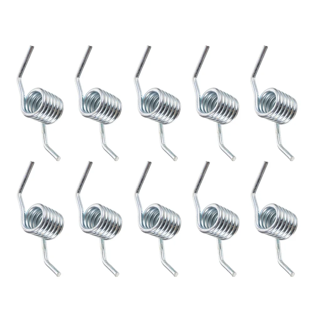 

10 Pcs White Jack Spring for Hydraulic Floor Replacement Parts Horizontal Return Spring Metal Accessories