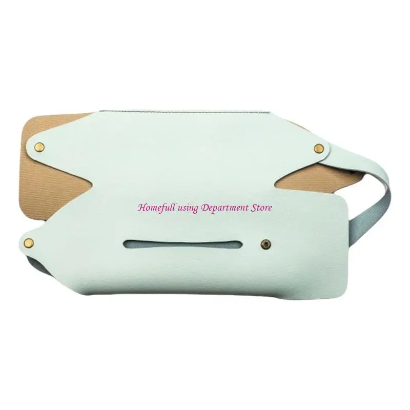 

Set Of 2 Stylish PU Leather Tissue Holder for Car Interior Paper Towel Dispenser