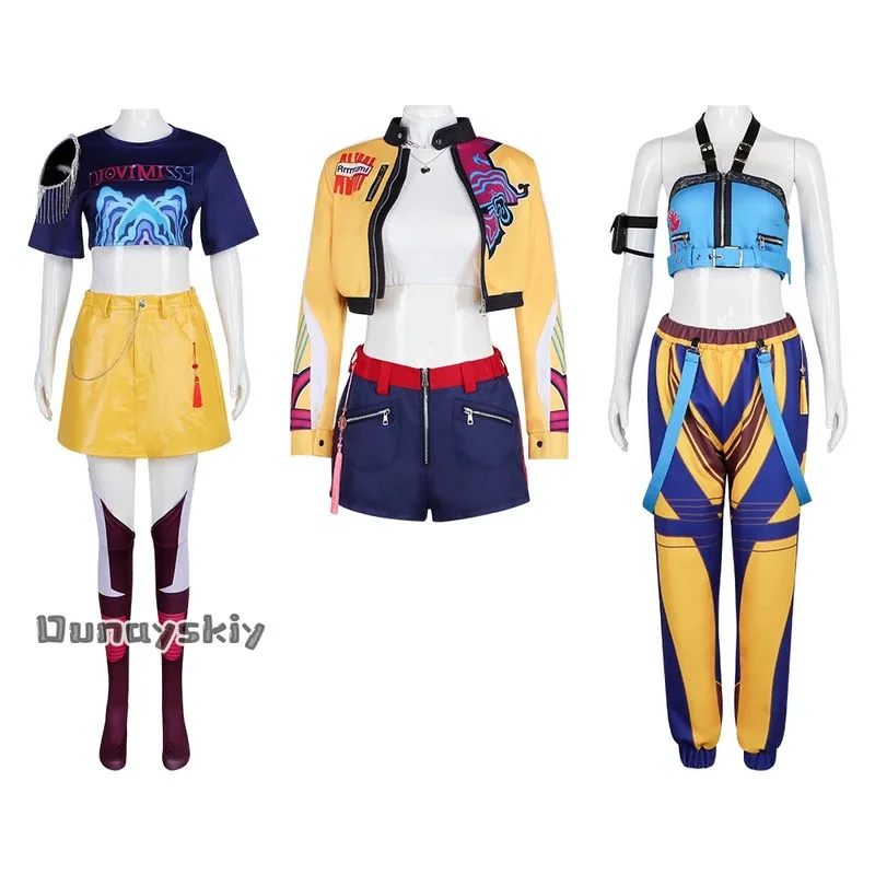 2025 22 cos caçadores superstar lumi mira zoe cosplay traje anime role-play kpop demônio conjunto completo menina grupo terno feminino halloween