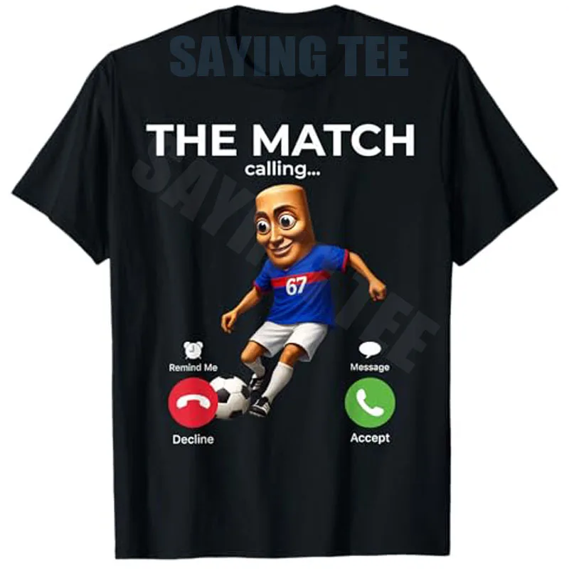 Brainrot Fußballspiel-Witz-T-Shirt: Lustiges Tung Sahur Soccer 67 Meme Y2K Sportswear T-Shirt für Jungen – Modisches Outdoor-Witz-Kleidungsstück – Detail 3