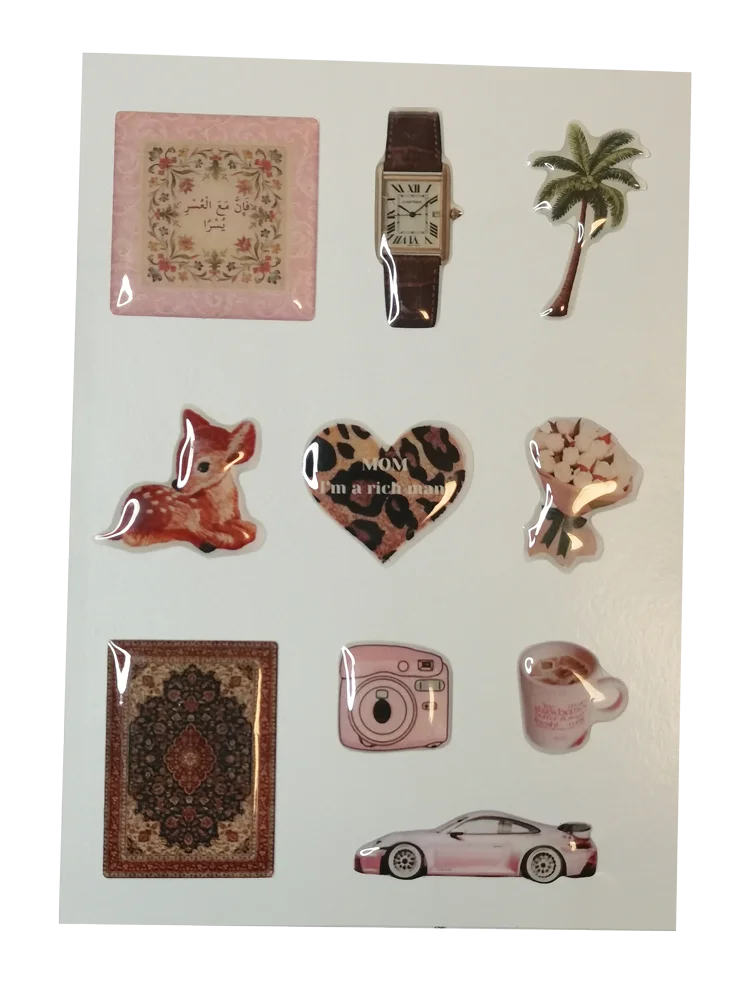 

Sweet 3D Decoration Stickers for Phone Adhesive Decorative