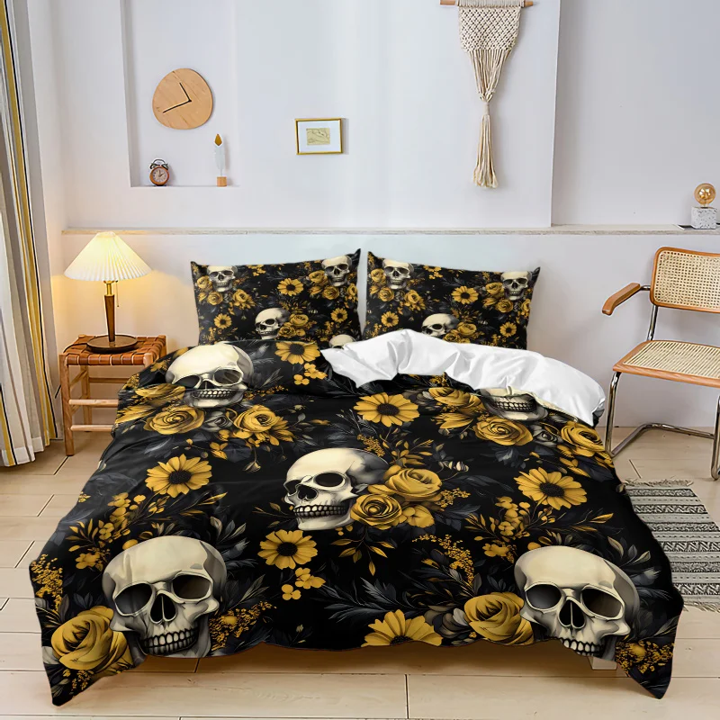 ชุดผ้าห่มลายดอกไม้สีเหลืองสไตล - Aesthetic Floral Duvet Cover บทวิจารณ์และราคา