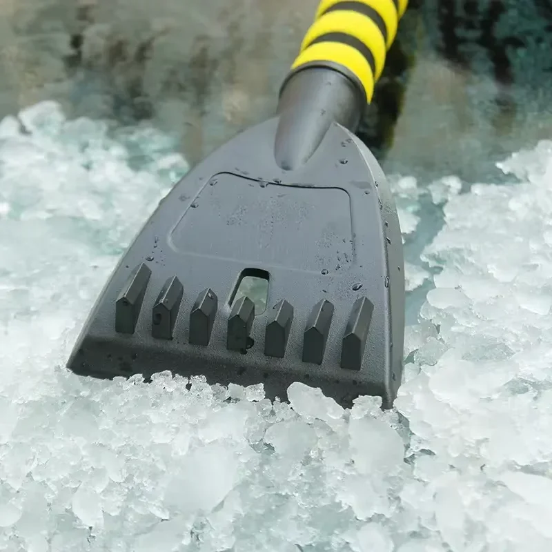 Extendable Ice Scraper Car Detachable Snow Brush with Ergonomic Foam Grip Cars Frost Removal Car Winter Cleaning Accessories