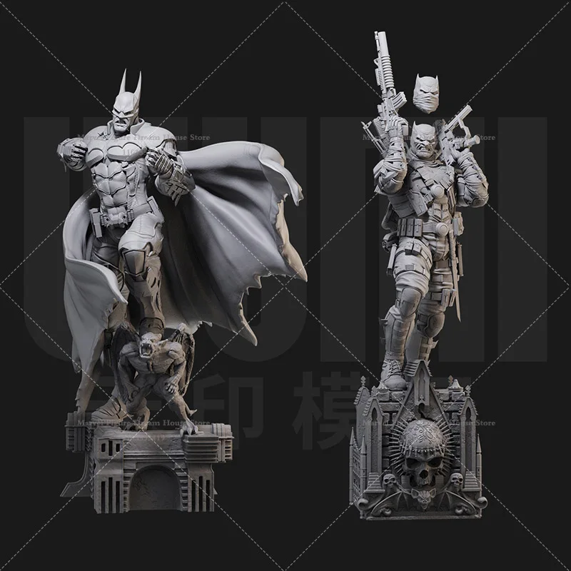Масштаб 1/24 1/18 «Летучая мышь» Hero Wayne The Grim Knight Arkham Knight Dark Multiverse DIY Самособранная кукла GK 3D из смолы без грани Масштаб 1/24 1/18 «Летучая мышь» Hero Wayne The Grim Knight Arkham Knight Dark Multiverse DIY Самособранная кукла GK 3D из смолы без грани
