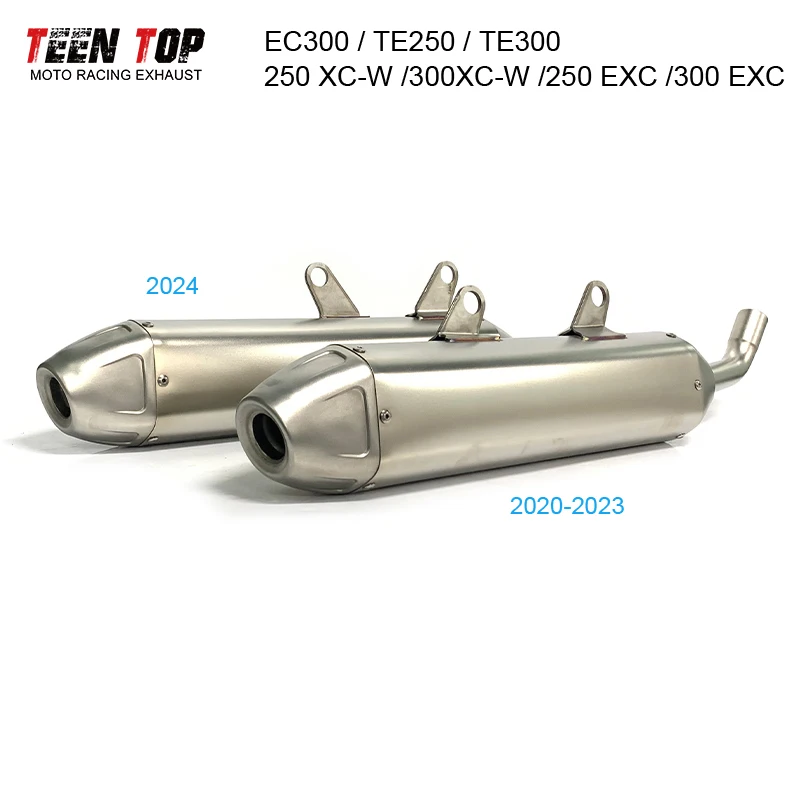 Offroad Bike Exhaust Muffler For KTM 250 XC-W/300XC-W /250 EXC /300 EXC /250 SX /300 SX Motorcycle Steel Slip-on Exhaust 2024