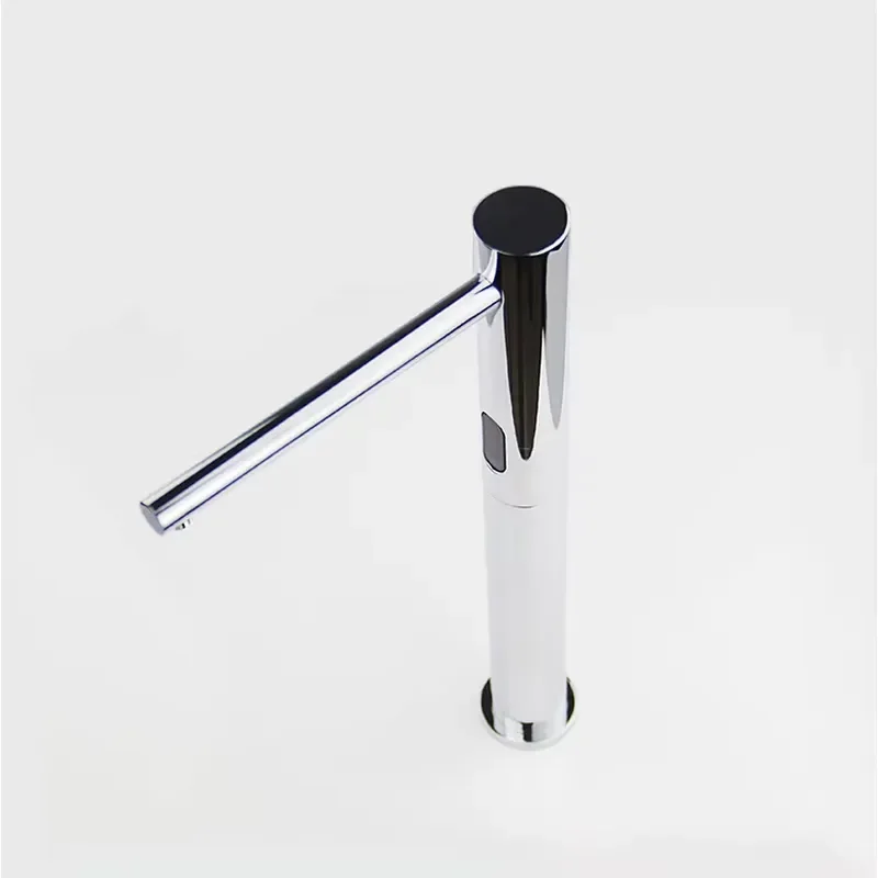 Automatic Hands-Free Battery Operated Metal Chrome Liquid Soap Dispenser with Mirror Hidden Foam Design for Toilet Use