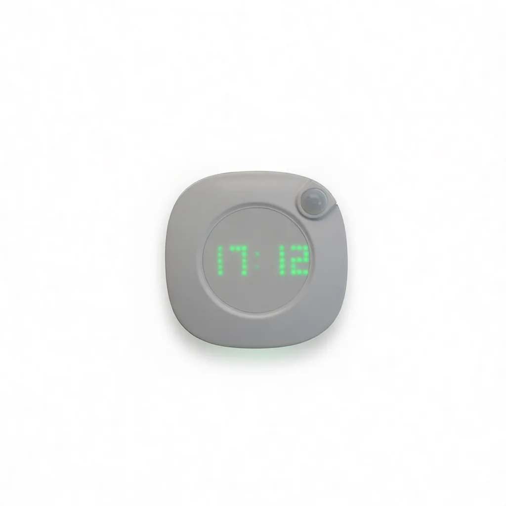Dimmable Led Night Light Motion Sensor Clock Rechargeable Modern Lamp Ambient Light For Home Interior Decoration Lighting