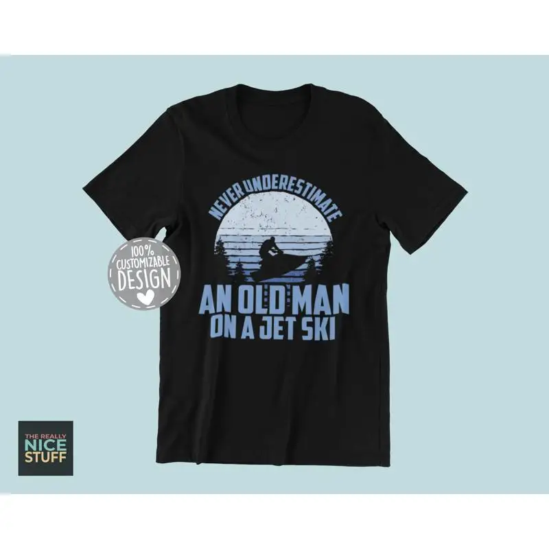Old Man Jet Ski Water Sport T-Shirt