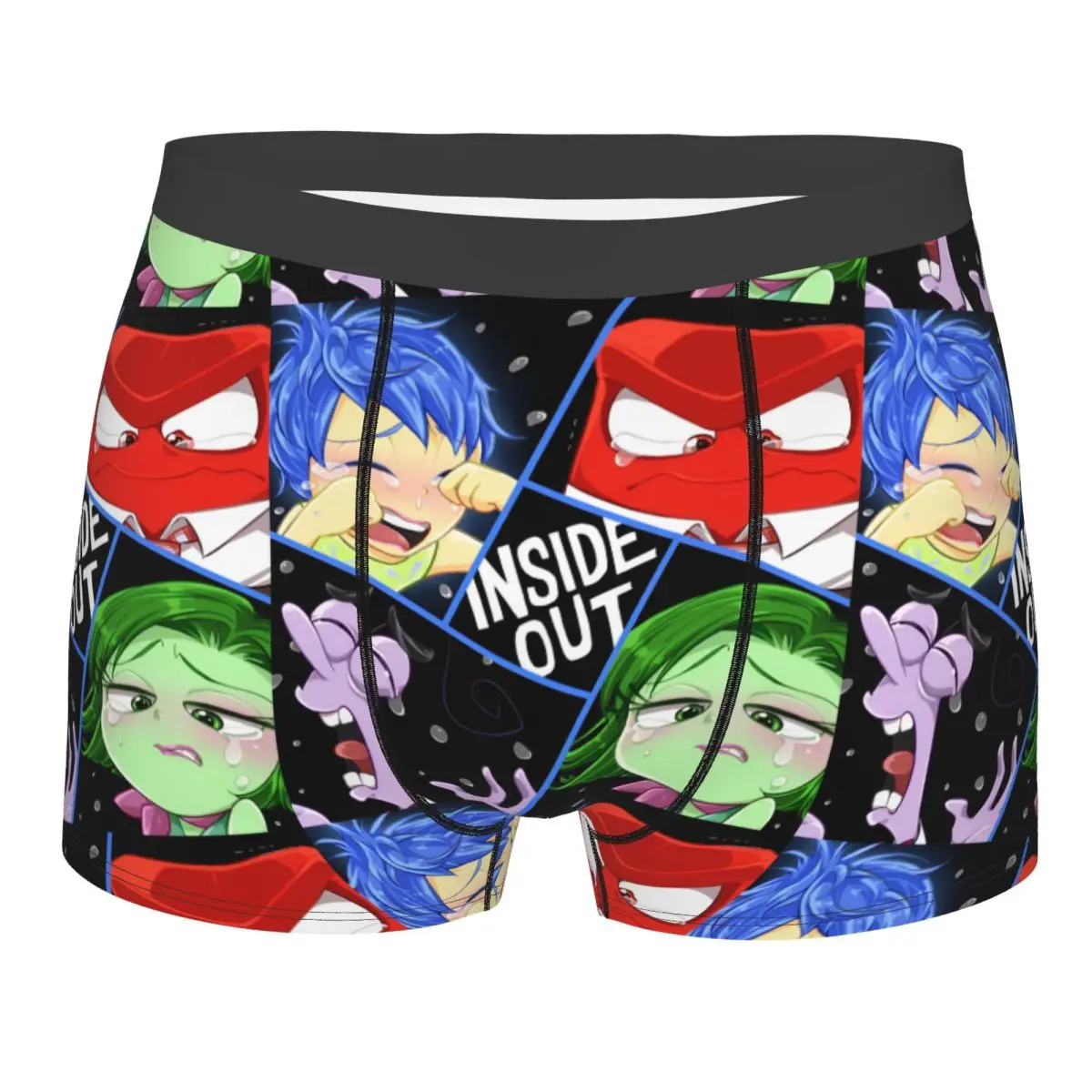

Custom Inside Out Comic Underwear Men Breathable Classic Boxer Briefs Shorts Panties Soft Underpants For Male