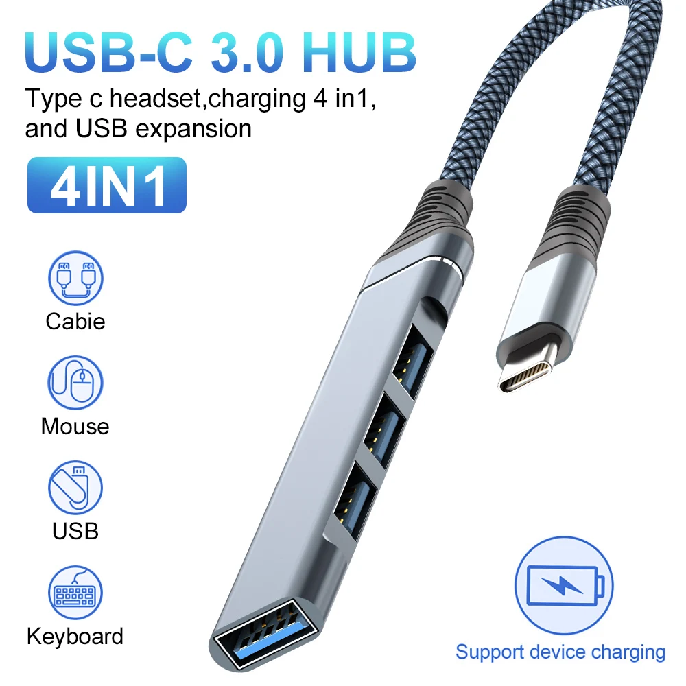 

LAIHONEN USB-концентратор Дополнительные USB-порты для ноутбука Многофункциональный USB-порт USB-разветвитель USB-порта Расширитель Дополнительные USB-порты для ноутбуков