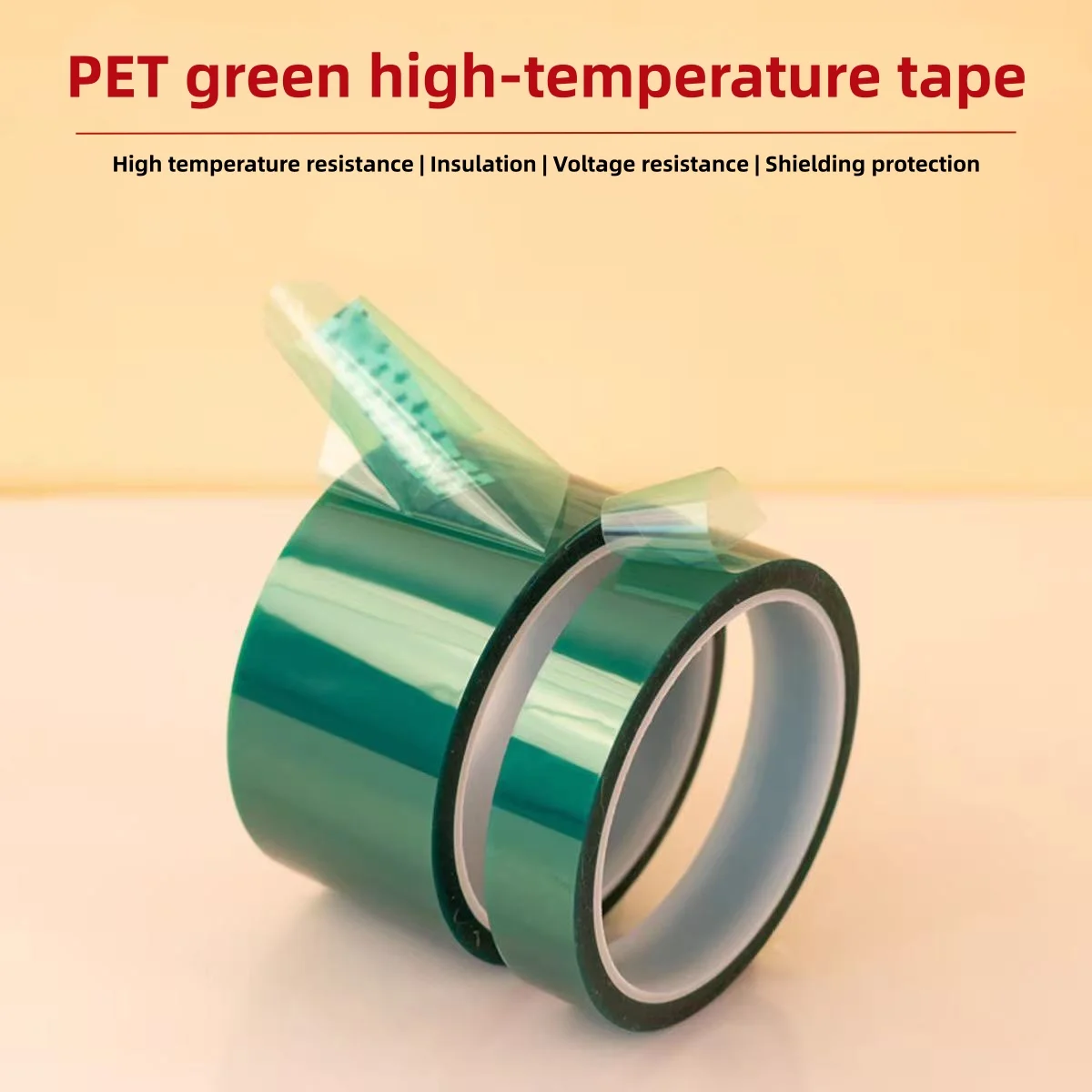 Polyester PET High-Temperature Tape, Powder Coating Kit, Silicone Adhesive, Used for Powder Coating, Lid Protection