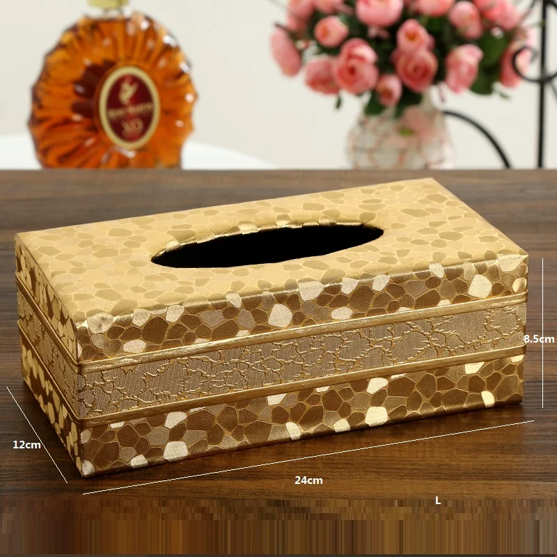 High Quality Leather Tissue Box Napkin Holder Paper Case Bathroom Tissue Box Cover Car Napkin Storage Modern Toilet Paper Box