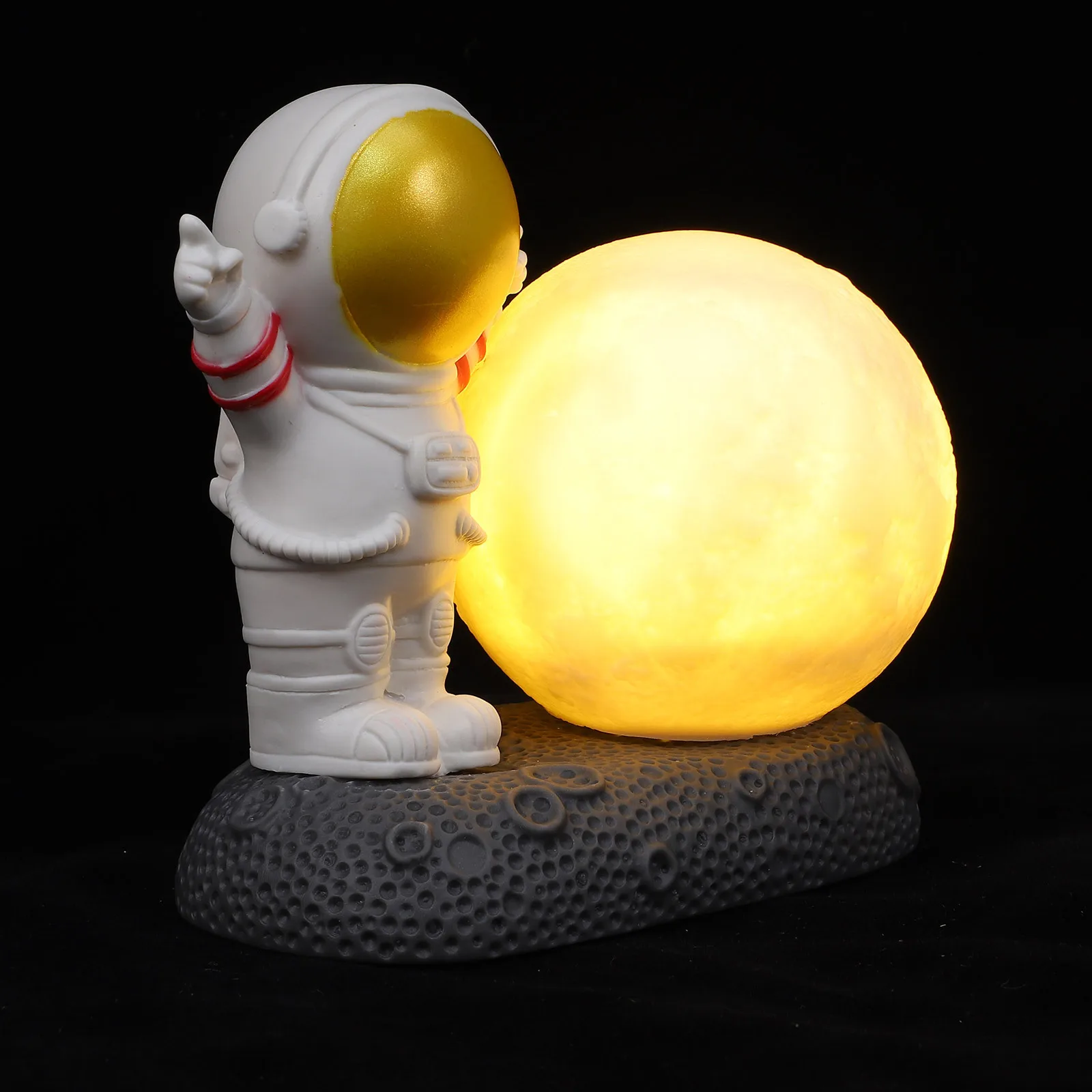 1 قطعة ضوء الليل رائد الفضاء صغير رائد فضاء على شكل Led مصباح غرفة ديكور سطح المكتب الراتنج زخرفة جو مصباح الليل #1