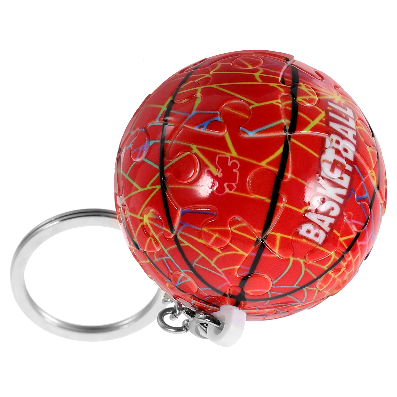 

Basketball Puzzle 3D Basketball Pendant Key Chain DIY Sports Ball Modeling Pendant Key Ring Keepsakes For Fans Gifts