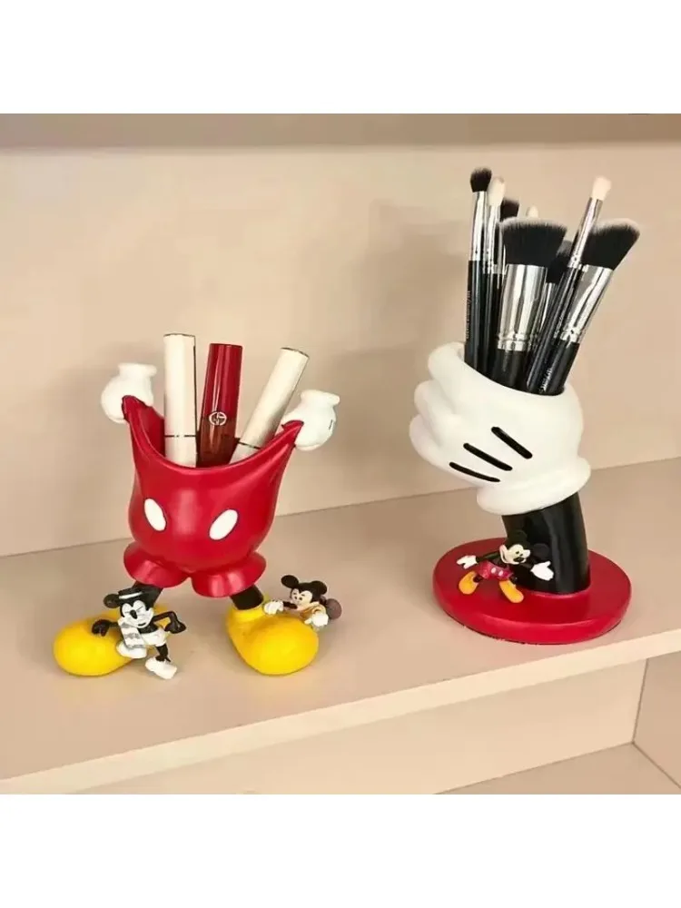 Porte-stylo Kawaii Mickey, porte-crayons mignon de dessin animé, décoration de bureau, porte-stylo pour étudiants, cadeau de Noël