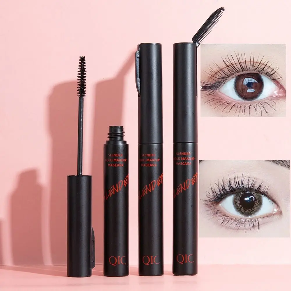 Rímel à prova d'água de longa duração, tinta preta, alongamento à prova d'água, sem manchas, fibra de seda, maquiagem para uso diário