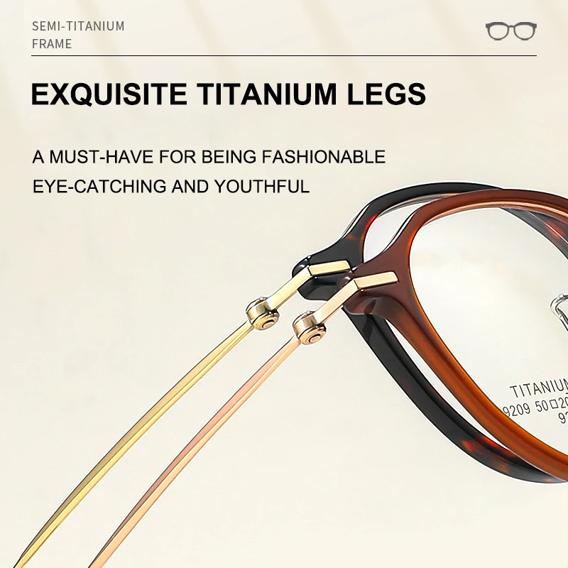 إطار نظارات مستدير مربع خفيف للغاية من الأسيتات نظارات نسائية كلاسيكية وعصرية نظارات رائعة وأنيقة للسيدات