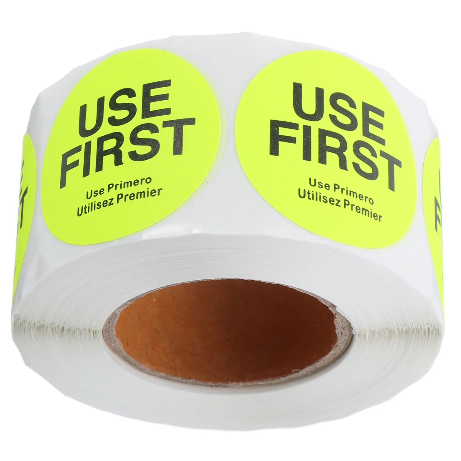 1 Roll Inventory Control Labels Use First Stickers Removable Round Food Service Sticker Dots for Restaurant Kitchen Management
