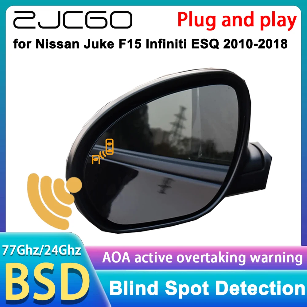 

for Nissan Juke F15 Infiniti ESQ 2010-2018 Blind Spot Warning Information Monitor Detection BSW BSI System 77GHz Radar Detector