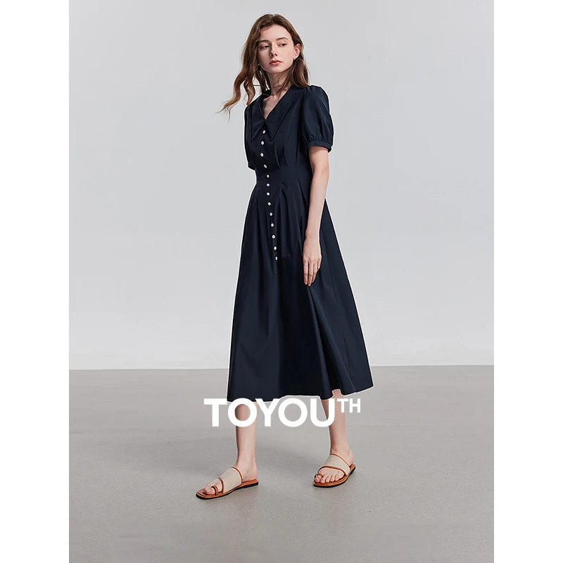 

TOYOUTH Women Dress 2025 Summer New Elegant Dress 8529025