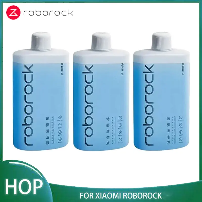 Original Floor Cleaning Solution Roborock S7 MaxV Ultra/Dyad/S7 Vacuum Cleaner Spare Parts 1L Robot Mops Antibacterial