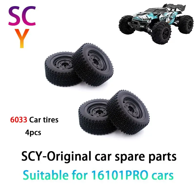 

SCY 16102PRO 1/16 RC Car Original Spare Parts 6033 tire 4pcs Suitable for SCY 16101 16102 16103 Car