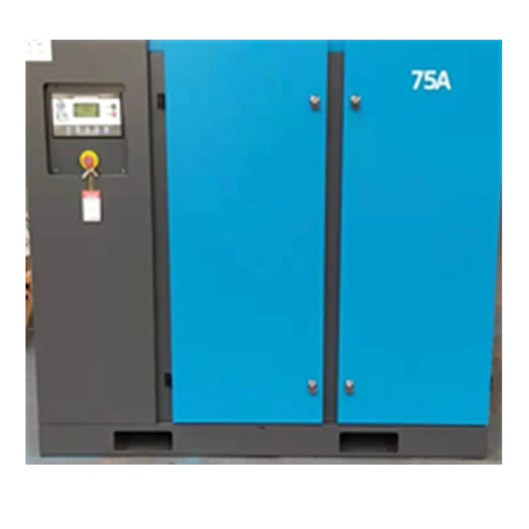 Road Mining Heavy Plant Industry Power Air 75HP CE Approved Single Stage Screw Compressor