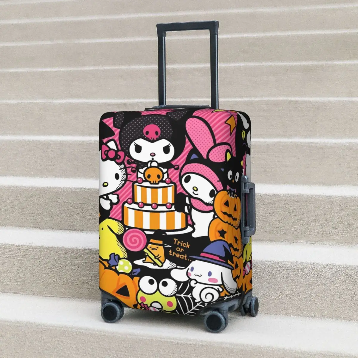 

Sanrio Хэллоуин Hello Kitty чехол для чемодана милый кот животное праздник бизнес полезные принадлежности для багажа протектор