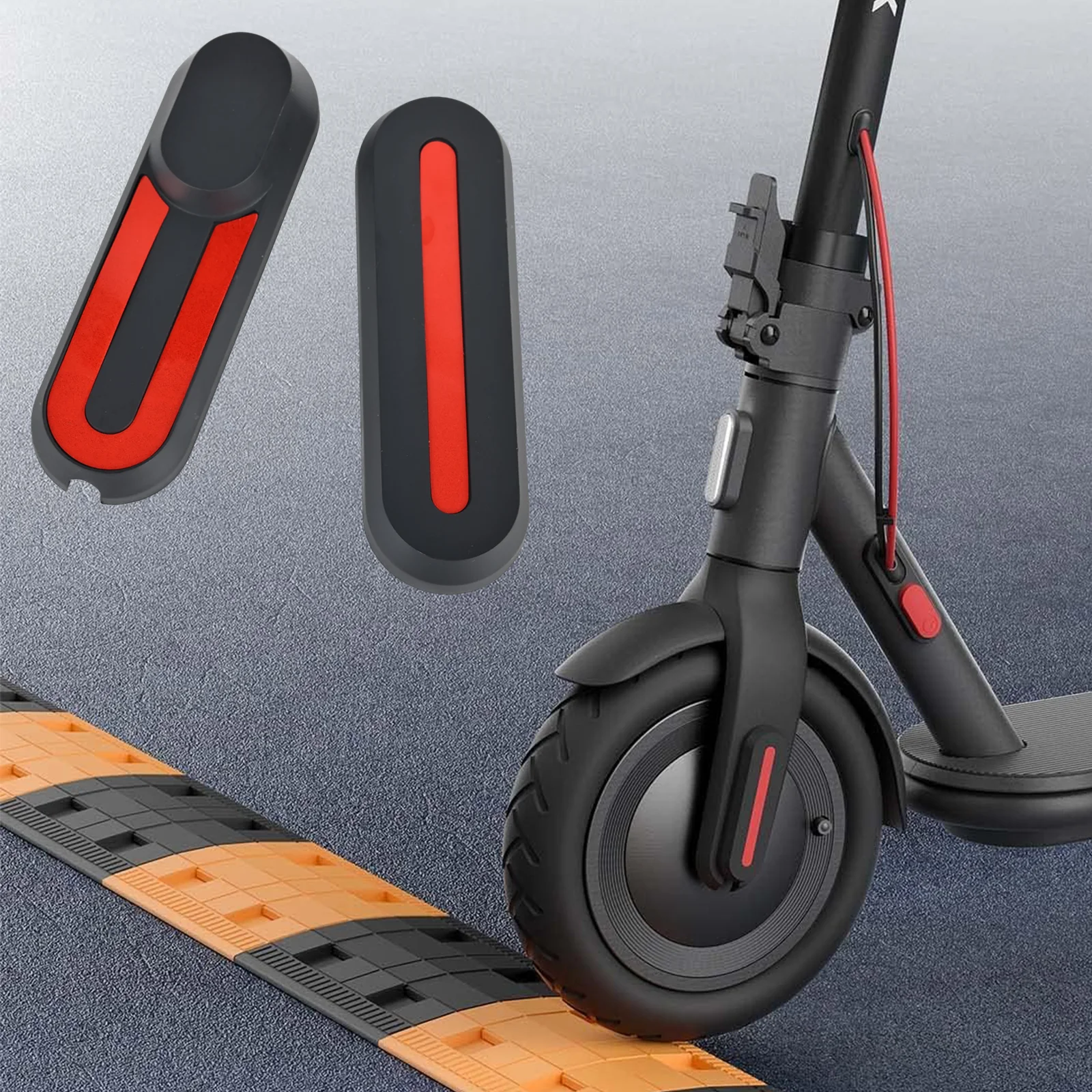 Front Fork Protective Shell Reflector For Xiaomi Electric Scooter 4 Red Reflection Sticker Replacement Parts