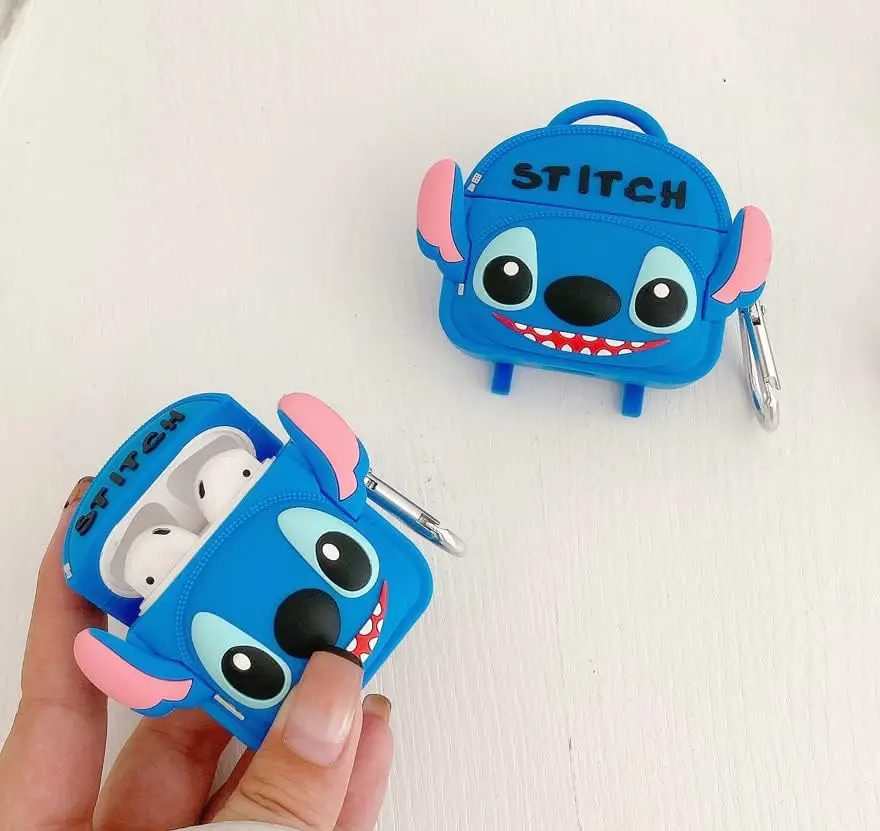 For Airpods 1 2 3 Pro Pro 2 Backpack Stitch Silicone Earphone Case Accessories Cover