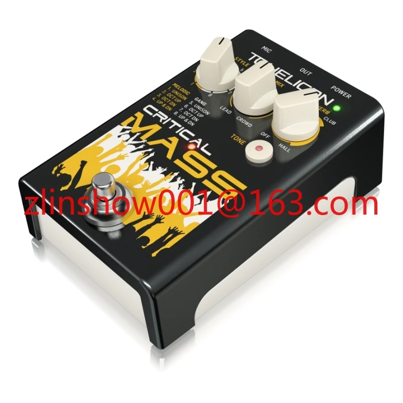 TC-Helicon Stompbox vocal de calidad de estudio para masa crítica de efectos de sonido de grupo grande
