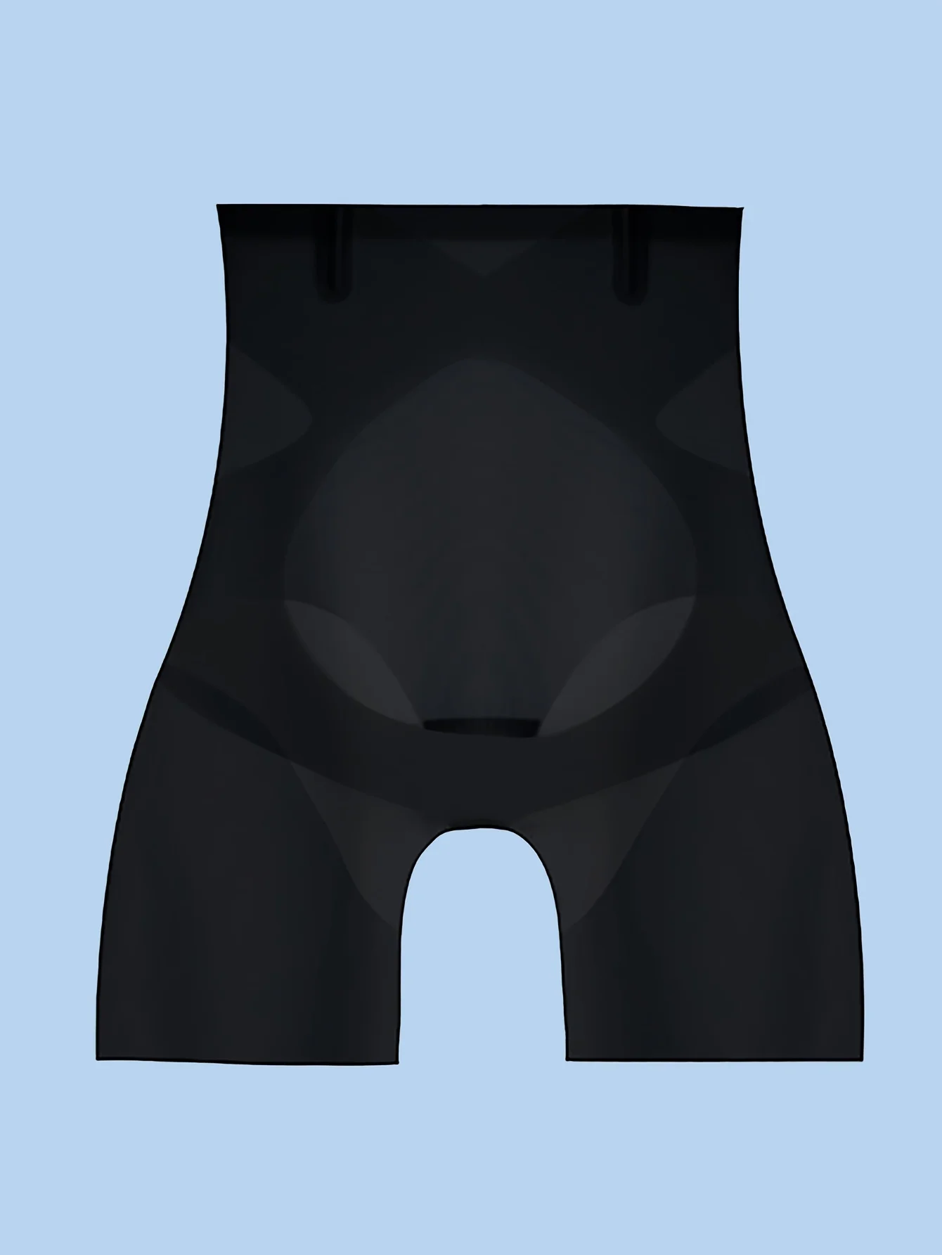 A Pair of Ultra-Thin High-Waisted Cooling Seamless Butt-Lifting Shaping Leggings with a Transparent Back.