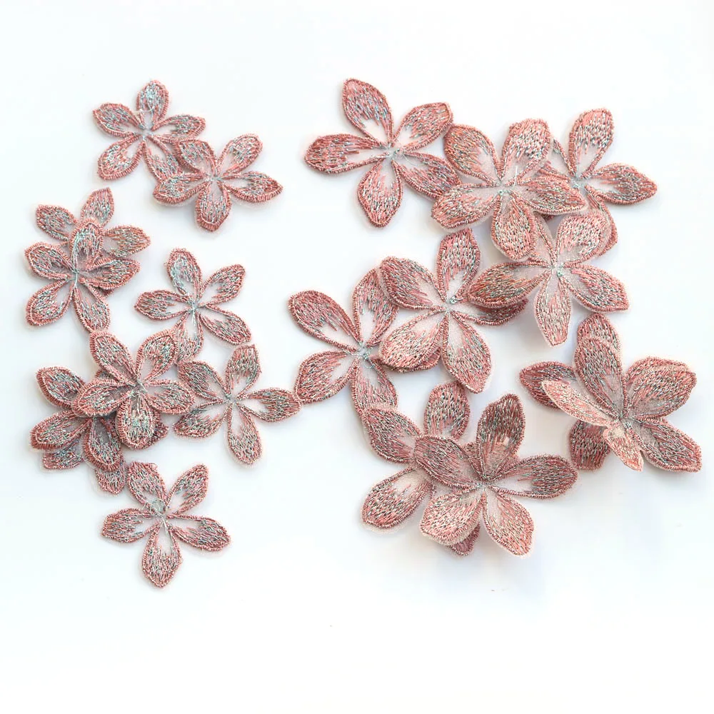 20pc/lot diy craft supplies embroidery flower Patches for clothing Floral patches for bags decorative parches appliques