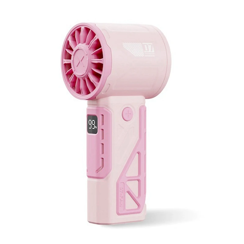 

A22R-Handheld Turbo Fan 100 Speed Adjustable Outdoor Portable High Speed Fan Fast Cooling Fan Silent Fan For Work And Study