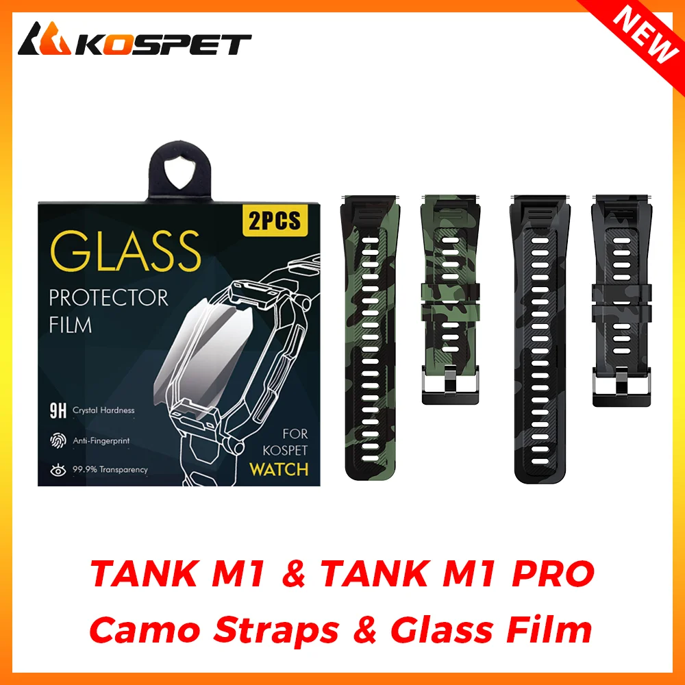 KOSPET tankı M1 için orijinal 20mm kayış/M1 PRO akıllı saat bilek bilezik erkekler kadınlar için yumuşak silikon açık spor saat kayışı