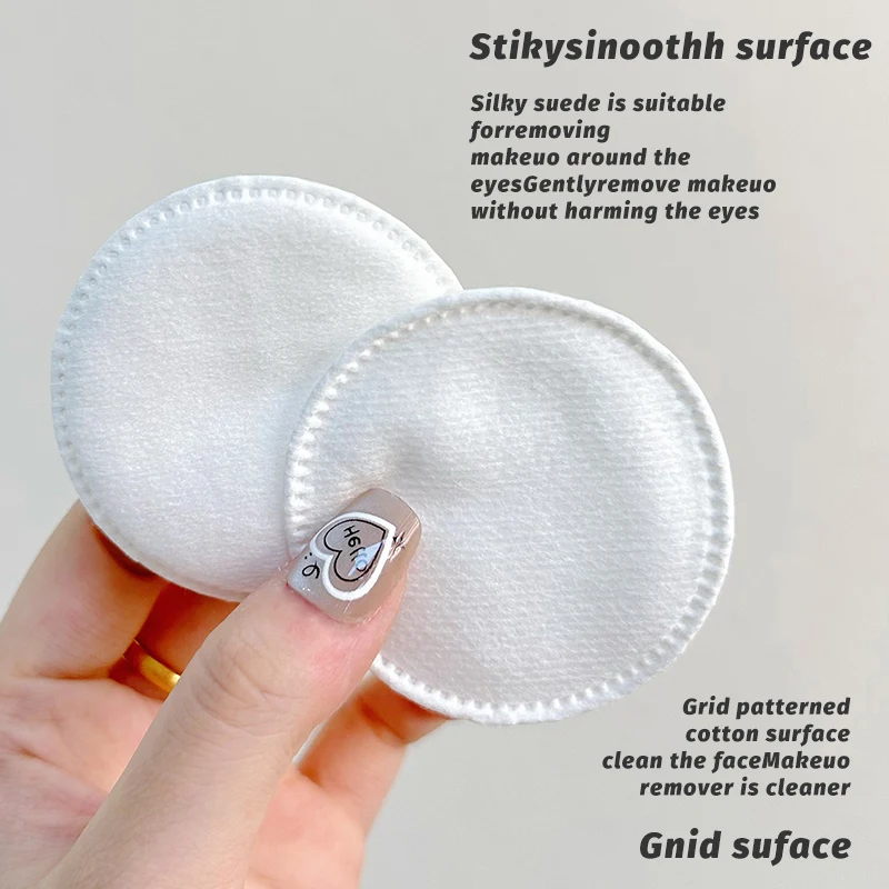200 قطعة من وسادة القطن المستديرة الناعمة والمسامية، وسادة قطنية على الوجهين، تنظيف يومي للوجه وإزالة المكياج، مثالية للسفر