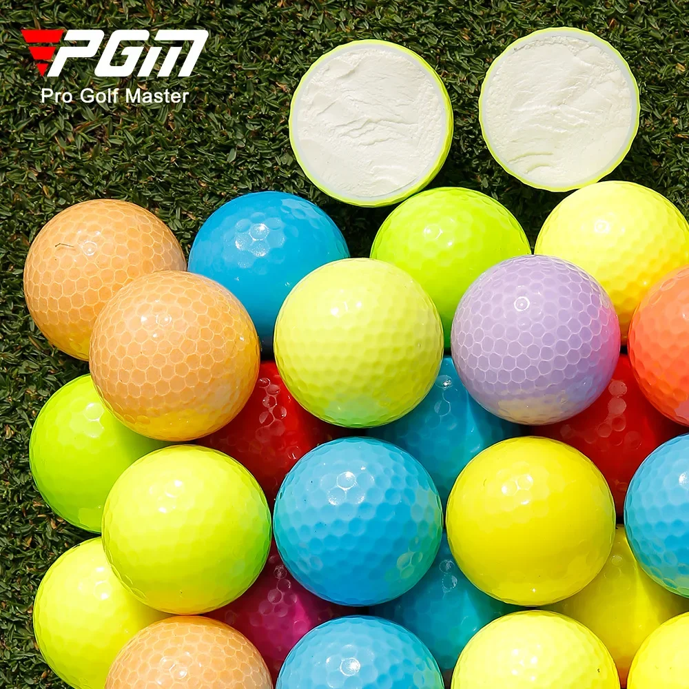 PGM 10PCS Golf Ball Sports Ball Professional Practice 2/3Layer Multi-Color Balls Indoor Outdoor Training Aids Q006