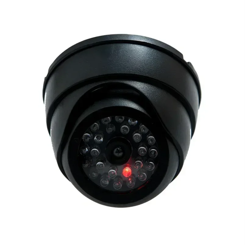 LED Red Light Dome Home Security Surveillance Cameras Simulation Burglar Alarm Security Cameras 1-10PCS Dummy Fake Camera with