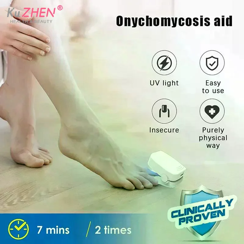 Nail Fungus Cleaning Light Device For Onychomycosis USB Charge Nail Fungus Laser 905nm Infrared Light 470nm Blue Light NailSalon