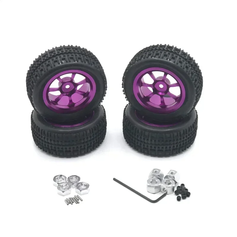 Metal Upgrade Metal Wheel Tire for Wltoys WPL MN LC JJRC HL Remote Control Car