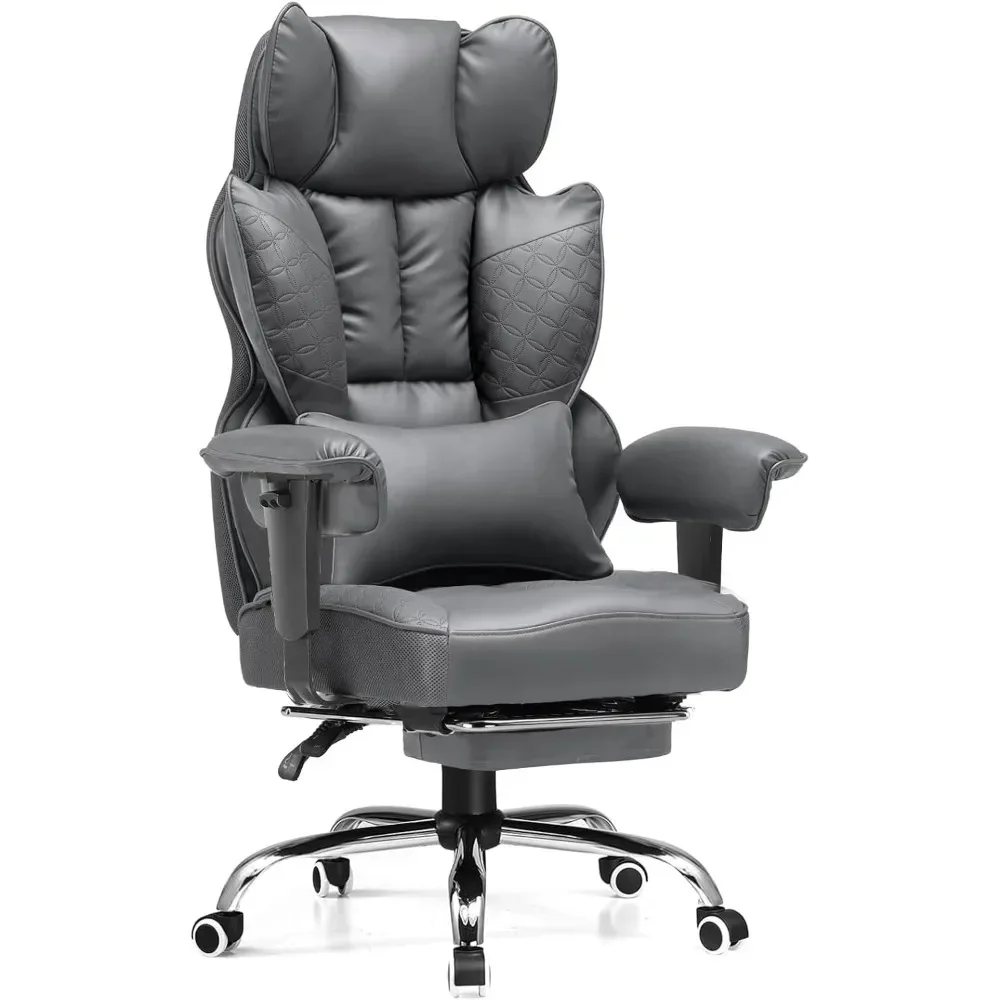 

Бестселлер: Эргономичное игровое кресло повышенной прочности для крупных и высоких людей, выдерживает до 180 кг, с подставкой для ног и карманом