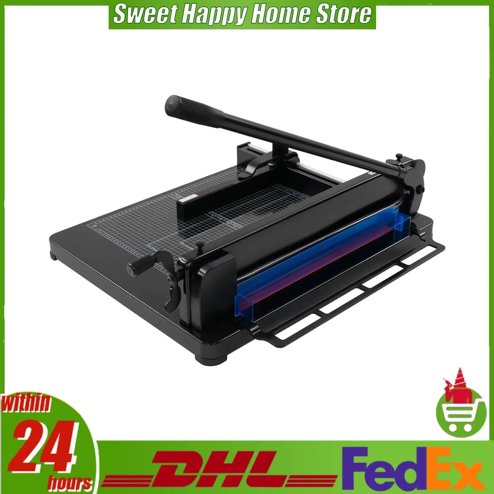 Taglierina per Carta Resistente Manuale 17,33 Pollici Taglia fino a 40mm di Spessore con Guida Regolabile per A3 A4 B4 Foto Etichette