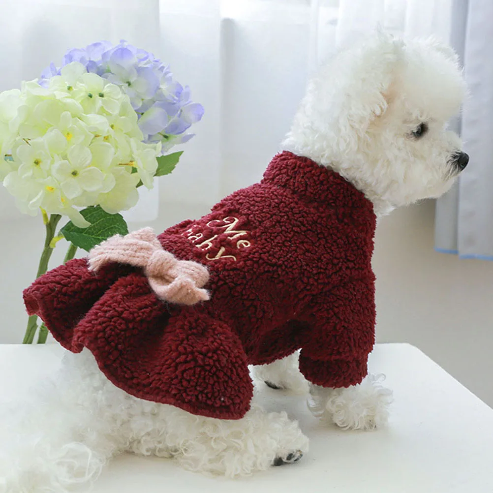 

Winter Dog Clothes Lightweight Comfortable Polyester Puppy Costume Thermal Warm Keeping Dog Coat Clothes for Baby Dogs