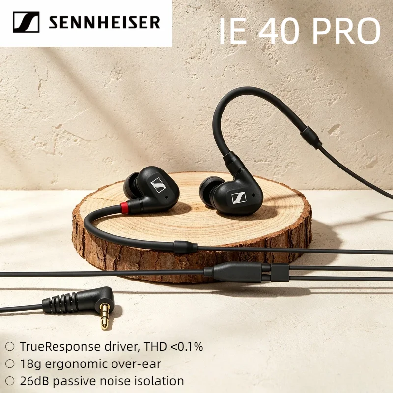 

Оригинальные Hi-Fi наушники Sennheiser IE40Pro: высококачественные динамические внутриканальные наушники для бега и спорта