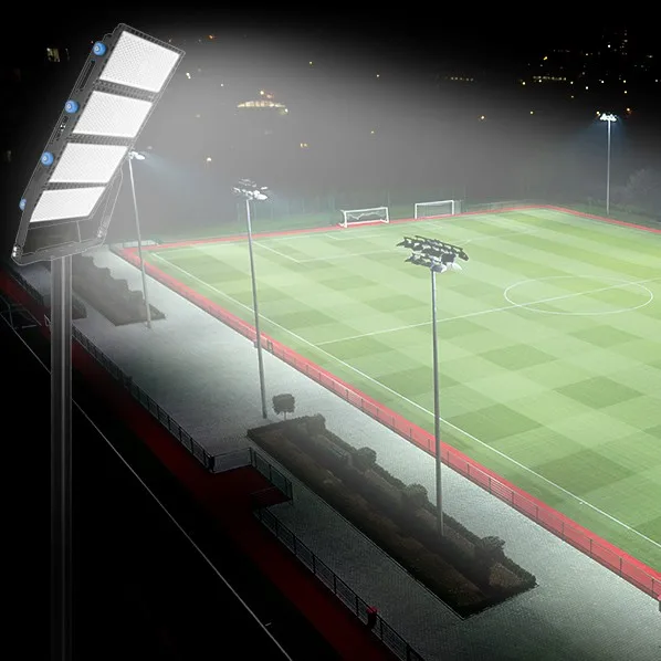 Luz de Estadio de 1000 Vatios, 140000lm, 25, 45, 60, 90 Grados, IP66, IK10, con Controlador Sosen, para Estadios de Fútbol, Luces de Mástil Alto, Proyector de Estadio