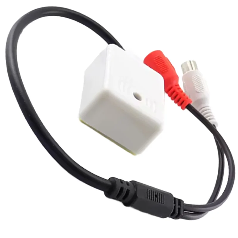 -BOFF Линейный тип микрофона Звуковая головка RCA-адаптер Аудио наблюдение Пикап Оборудование безопасности Купольный тип Коллекторный рекордер